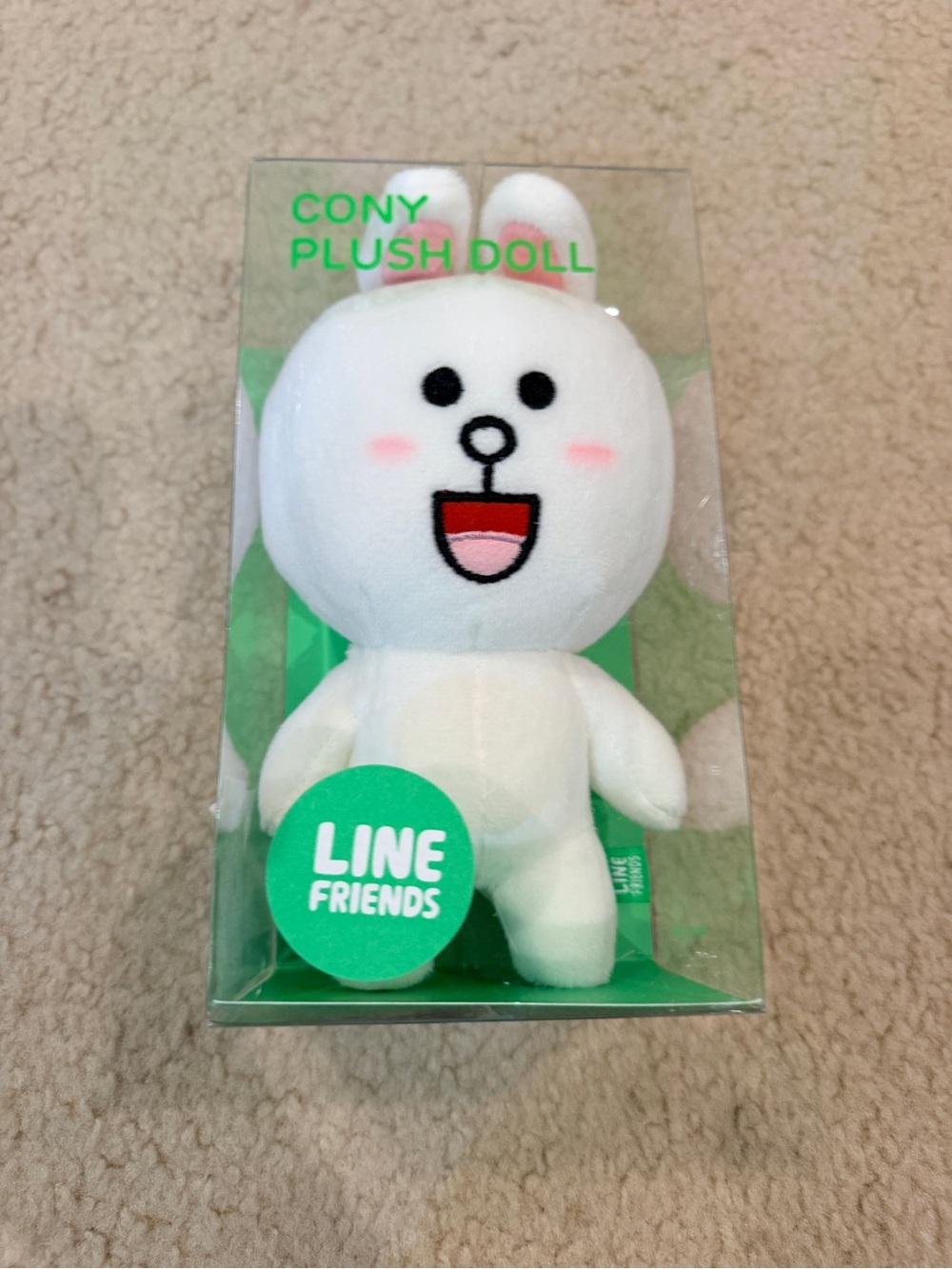 FRIENDS Cony Plush Doll - White with Pink Accents